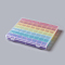 Plastic Bead Containers, Removable, 56 Compartments, Rectangle, Colorful, 21.2x18.4x2.7cm, Compartments: 2.2x2.4cm, 56 Compartments/box