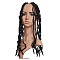 Bomb Twist Crochet Hair, Spring Twist Hair Prelooped Crochet Braids, Low Temperature Heat Resistant Fiber, Synthetic Twisted Hair Dreadlocks, Long & Curly Hair, Black, 18 inch(45.7cm), 21strands/pc