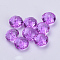 Transparent Acrylic Beads, Faceted, Rondelle, Dark Violet, 11.5x7mm, Hole: 2mm, about 925pcs/500g