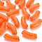 Transparent Crackle Acrylic Beads, Curved Tube, Coral, 35x11.5x13.5mm, Hole: 3.5mm, about 148pcs/500g