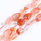 Natural Quartz Beads Strands, Tumbled Stone, Nuggets, Light Salmon, 5~13x5~10x3~8mm, Hole: 1mm, about 40~60pcs/strand, 14.57 inch~15.74 inch(37~40cm)