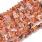 Natural Carnelian Beads Strands, Chip, 1.5~4.5x3~13x2.5~8mm, Hole: 0.6mm, 30.94~31.97 inch(78.6~81.2cm)