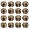 20Pcs Alloy Beads, with Rhinestone, Round, Golden, 8x8mm, Hole: 1.5mm, 20pcs/set