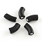 Tube Handmade Polymer Clay Beads, Black, 6~7x13~14x5~6mm, Hole: 1mm