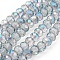 Electroplate Glass Beads, Faceted, Rondelle, Dark Turquoise, 10x8mm, about 60~61pcs/strand, 46~47cm
