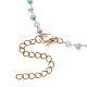 Изготовление браслета из цепочек с гранеными стеклянными бусинами-ронделями ручной работы.&nbsp;AJEW-JB01584-5