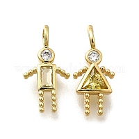 Латунные микро проложить кубического циркония подвески&nbsp;KK-D339-02G-11