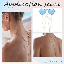 2 шт. 2-цветный сплав цепи шейный ремешок для очков&nbsp;AJEW-GF0011-78