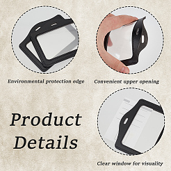 4 шт. держатель удостоверения личности из искусственной кожи&nbsp;AJEW-CL0001-78B