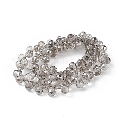 Прозрачные стеклянные бусины гальваническим пряди&nbsp;EGLA-F152A-PL01