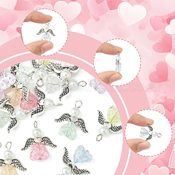 30шт. подвеска-ангел из акрила и стекла&nbsp;PALLOY-FZ00016