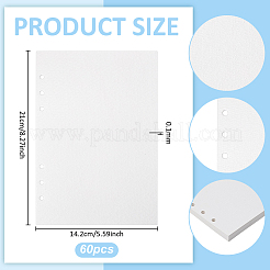 20 шт. бумажные внутренние страницы с отрывными листами&nbsp;FIND-WH0148-880