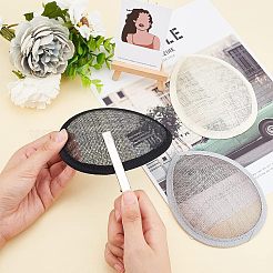 3 шт. 3-цветная льняная каплевидная шляпа-вуалетка для шляпного магазина&nbsp;AJEW-CA0002-77