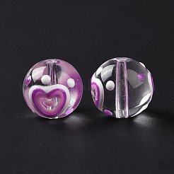 Прозрачные стеклянные бусины&nbsp;LAMP-B021-03A-10