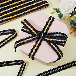 Плетеная кружевная отделка из полиэстера с многоножкой&nbsp;OCOR-WH0092-02B