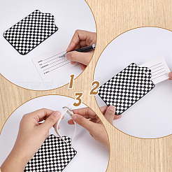 3 шт. багажная бирка из искусственной кожи&nbsp;AJEW-ME0002-25