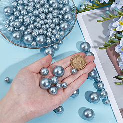 150 шт. 3 стиля АБС пластик имитация жемчуга круглые бусины&nbsp;KY-SP0001-63C