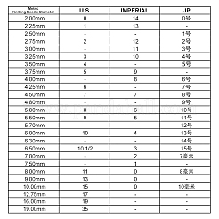Латунные вязальные цепочки для счетчика рядов HJEW-NB00125