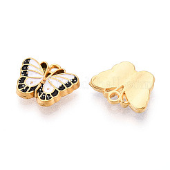 Подвески из нержавеющей стали 304 и эмалевой пудры с блестками&nbsp;STAS-T064-85G-02