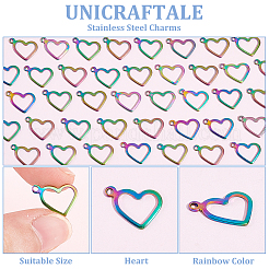 40 шт. подвески из нержавеющей стали 304&nbsp;STAS-UN0059-80RC