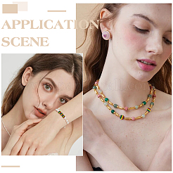 200 шт. бусины из смолы в полоску в стиле регги в стиле Гана-Ямайка&nbsp;RESI-ME0001-09