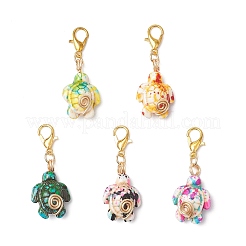 Подвесные украшения из искусственной бирюзы&nbsp;HJEW-JM03337