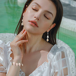 240 шт. бусины из натуральной ракушки и 45 шт. подвески из ракушек&nbsp;BSHE-PH0001-28