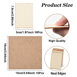 20 шт. 2-х видов листовой доски из дерева&nbsp;DIY-YW0010-84