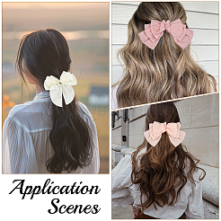 4 шт. 4 стиля тканевые заколки-банты из кожи аллигатора&nbsp;PHAR-SP0001-17B