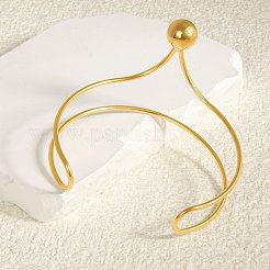 Браслеты-манжеты из нержавеющей стали 304 в европейском и американском стиле для женщин&nbsp;VI3097-2