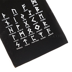 Бархатные мешочки с рунами для хранения украшений на шнурке&nbsp;LS-WICR-PW0007-04A