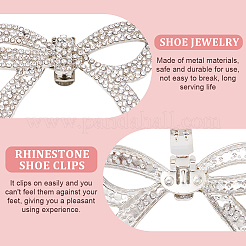 4 шт. украшение для обуви из сплава со стразами&nbsp;AJEW-GF0009-29P