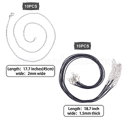 Наборы для самостоятельного изготовления ожерелий с подвесками в форме слезы&nbsp;DIY-SC0001-33