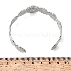 Женские браслеты-манжеты из нержавеющей стали 304 толщиной 18.5 мм&nbsp;BJEW-B151-03