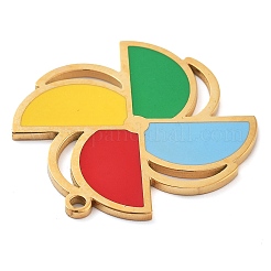 Подвески из нержавеющей стали 304 с эмалью&nbsp;STAS-M076-06G