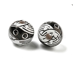 Деревянные европейские бусины серии Хэллоуин&nbsp;WOOD-U002-01B