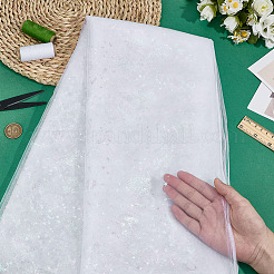 Полиэстеровая сетчатая ткань с рисунком в виде сердца&nbsp;DIY-WH0591-146A