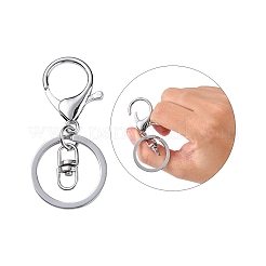 Сплав железа когтя омара застежка брелок&nbsp;X-KEYC-D016-P