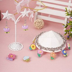 48шт 12 стиля подвески из полупрозрачной смолы&nbsp;RESI-TA0001-93