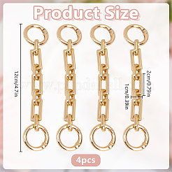 4 шт. удлинители ремня для сумки из сплава&nbsp;FIND-DR0002-15G