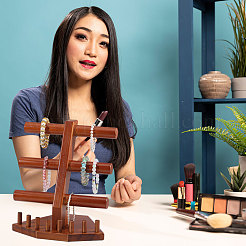 Комплект украшений из цельного дерева&nbsp;DJEW-WH0028-005