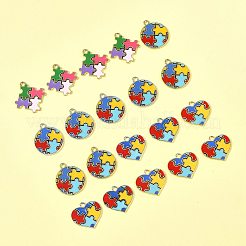 20шт 5 стиля подвески из сплава с эмалью&nbsp;ENAM-FS0003-57