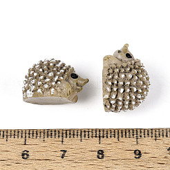 Миниатюрные украшения из синтетической смолы в виде ёжика&nbsp;AJEW-WH0606-67B