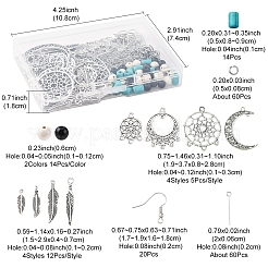 Наборы для изготовления сережек из плетеной сетки/паутины своими руками&nbsp;DIY-FS0008-65