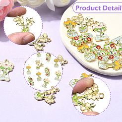 16шт 4 стиля подвески из сплава с эмалью&nbsp;FIND-SC0019-89