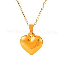 Элегантные ожерелья с подвеской в форме сердца из нержавеющей стали 304 для женщин&nbsp;FR2108-2