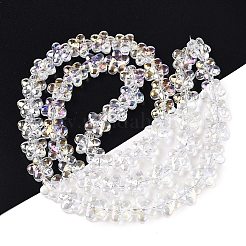 Стеклянные бусины с гальваническим покрытием &nbsp;EGLA-T028-02A