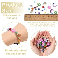 150шт. 15 набора бусин ручной работы в технике лэмпворк&nbsp;LAMP-YW0001-26