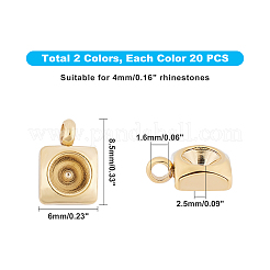 Подвеска из нержавеющей стали 304 со стразами&nbsp;STAS-UN0009-45