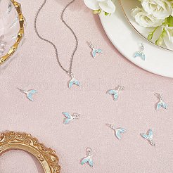 10шт латунные подвески с микропаве и кубическим цирконием&nbsp;KK-BBC0020-40